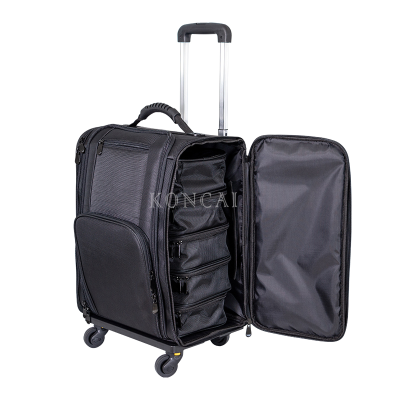 Customized Nylon travel case folding rolling makeup case