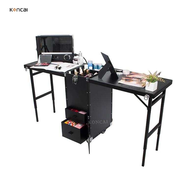 Rolling Nail Salon Work Station Double Nail Manicure Tables