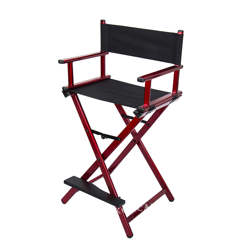 Professional Elegant Lightweight Aluminum Makeup Chair KC-CH01 wine red
