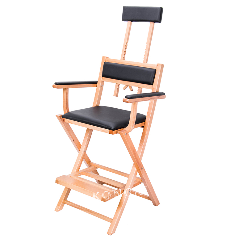 Professional Classical Wood Makeup Chair with headrest KC-IN01