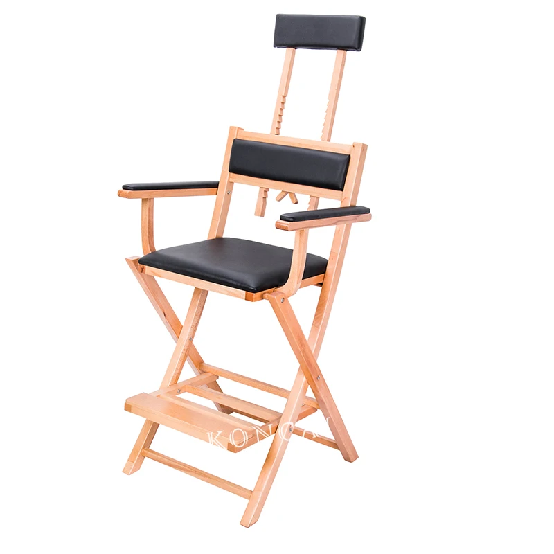 Professional Classical Wood Makeup Chair with headrest KC-IN01