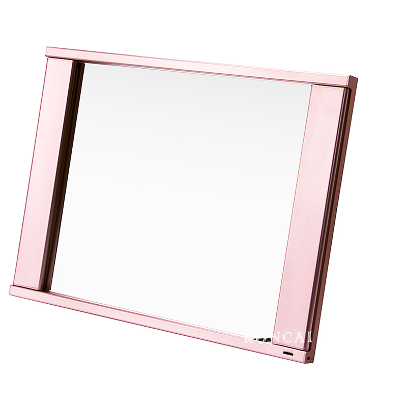 Aluminum Lighted Tabletop Design Vanity Makeup Mirror KC-200N rose gold