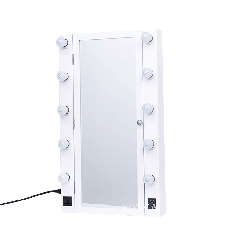 Full-length Lockable Jewelry Cabinet with Mirror and LED Light C-M520