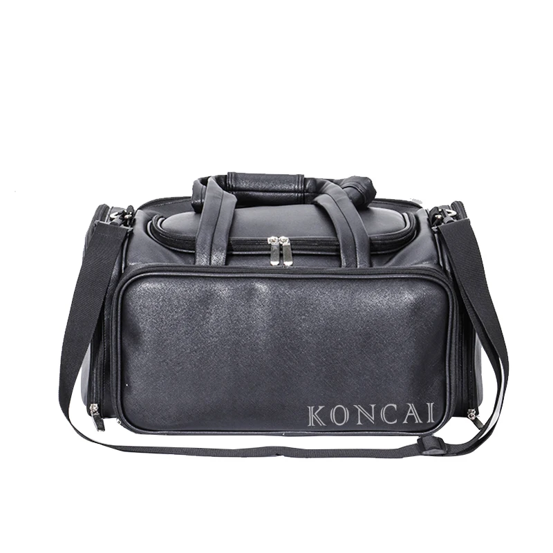 PU Leather Duffle Bag Style Carrying Makeup Bag KC-P37