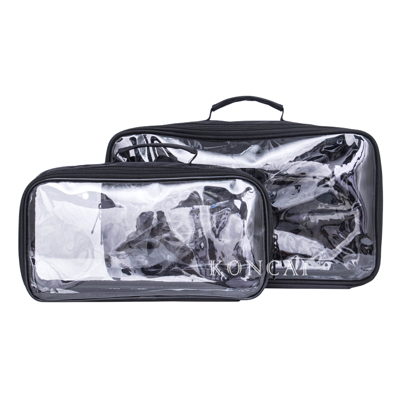 Large Size One Side Transparent Open With Zipper With Handle Bag KC-PB14L