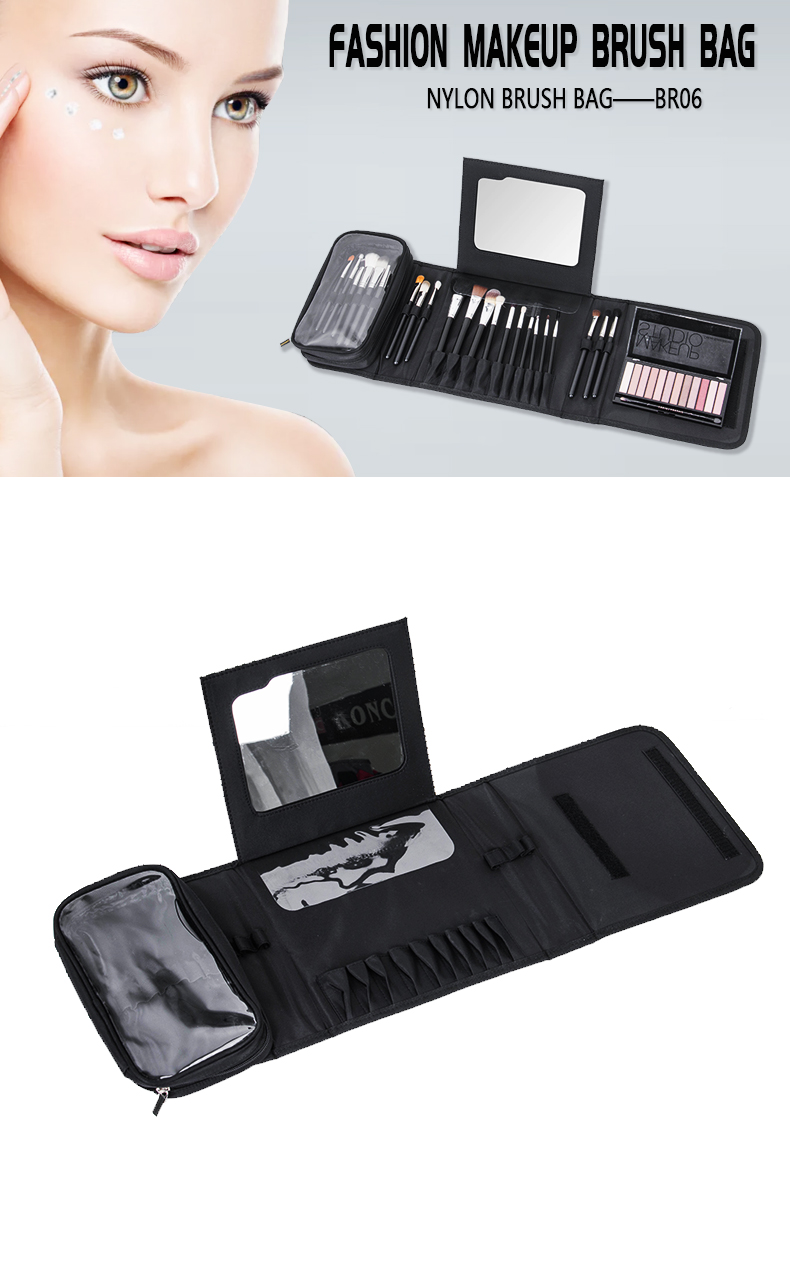 Professional Makeup Brushes Organizer with Mirror KC-BR06