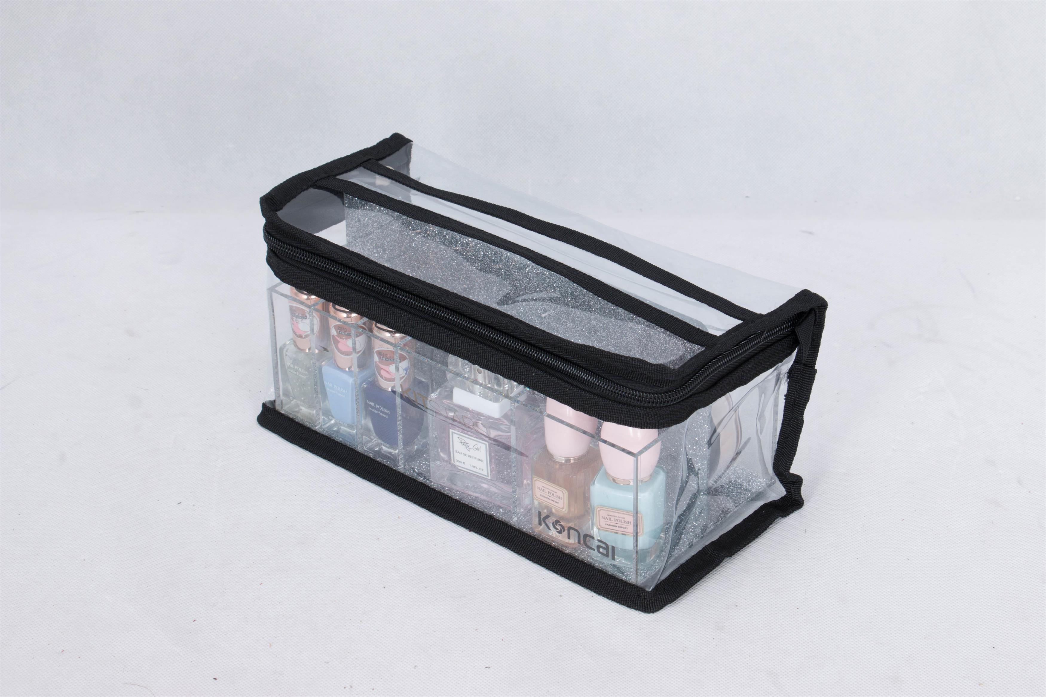 Cosmetic PVC Clear Bag With Acrylic KC-PB03Y
