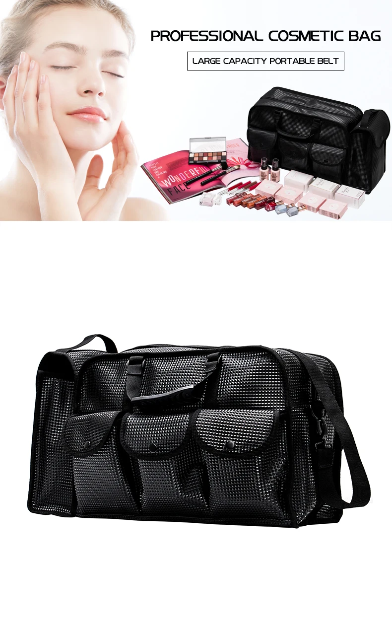 Lady High Quality PU Leather Cosmetics Bag  Beach Bag KC-CZ02P