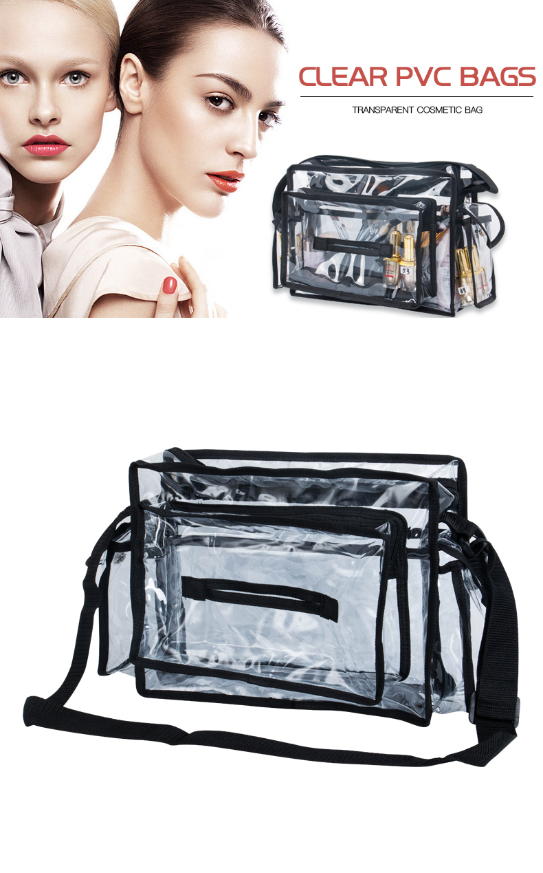 Wholesale Promotional Toiletry Bag Transparent Cosmetic Bag KC-CZ03