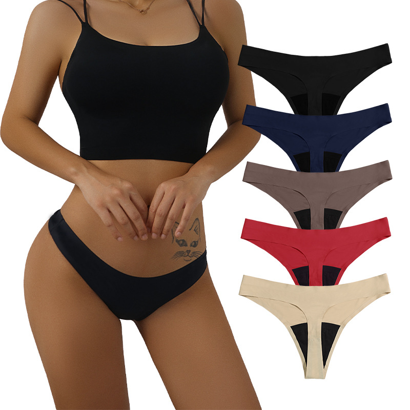 High Quality Womens Period Panties Thongs Multicolor Seamles