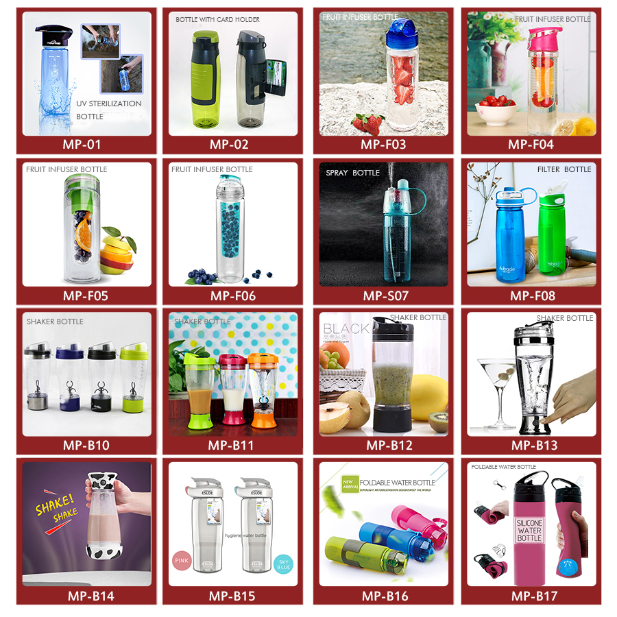 Custom Logo New Design Functional Plastic Drinking Water Bottle with Pill Box Storage