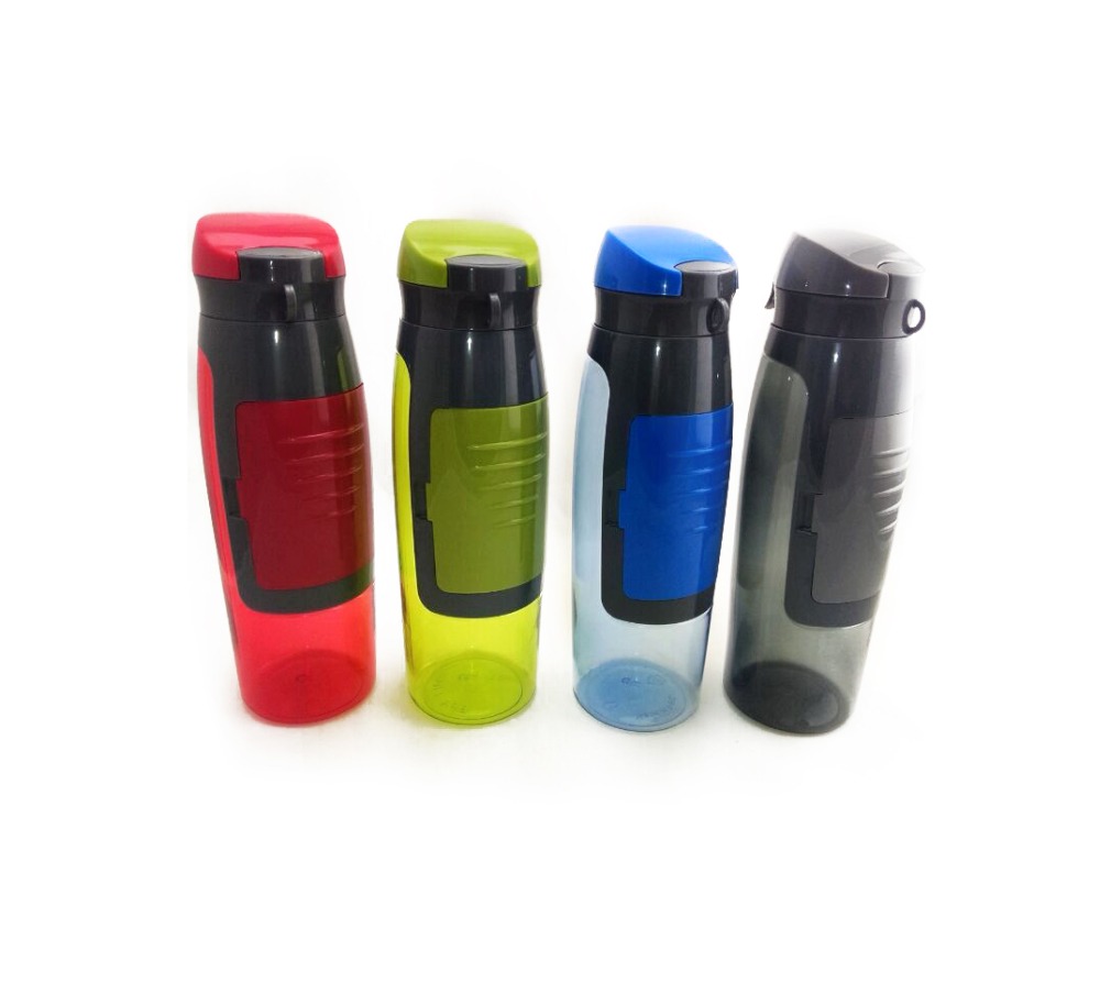 Small MOQ tritan wallet sports water bottle drinking plastic bottle with compartment