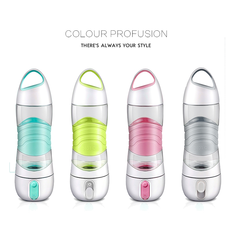 Innovative Products Portable Sports BPA Free Smart Mist Spray Water Bottle with Led Light