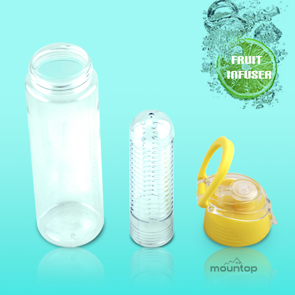 new item on taobao 24oz novelty fruit infuser bottle with tea infuser strainer