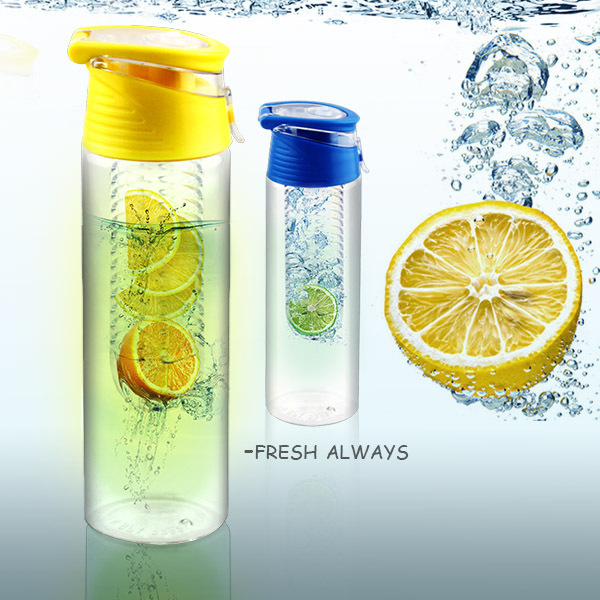 reflective heat transfer logo as seen as on tv high quality plastic infuser water bottle private label