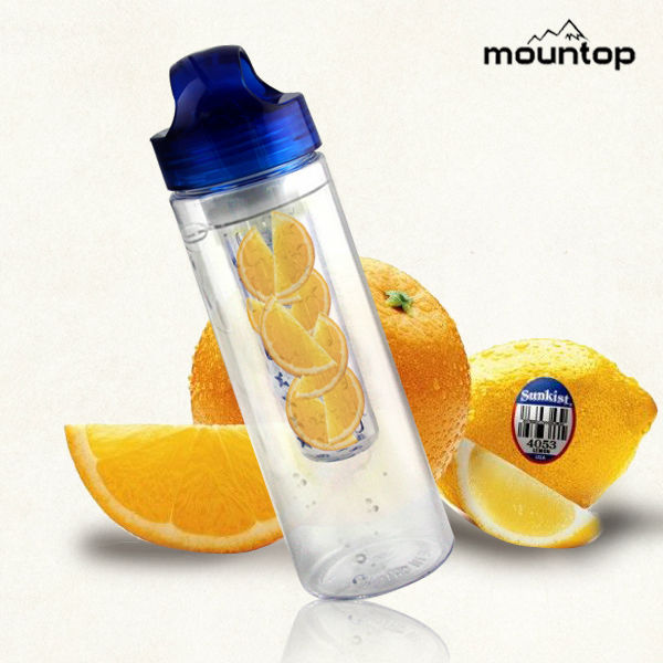 New infuser water bottle private label / fashion sports infusion bottle / lemon squeeze bottle