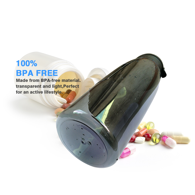 BPA Free Medicine Organizer Plastic Drinking Water Bottle with Pill Box Storage 13