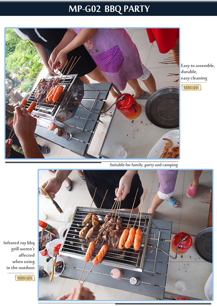 Outdoor household convenient barbecue grill infrared ray BBQ Grill