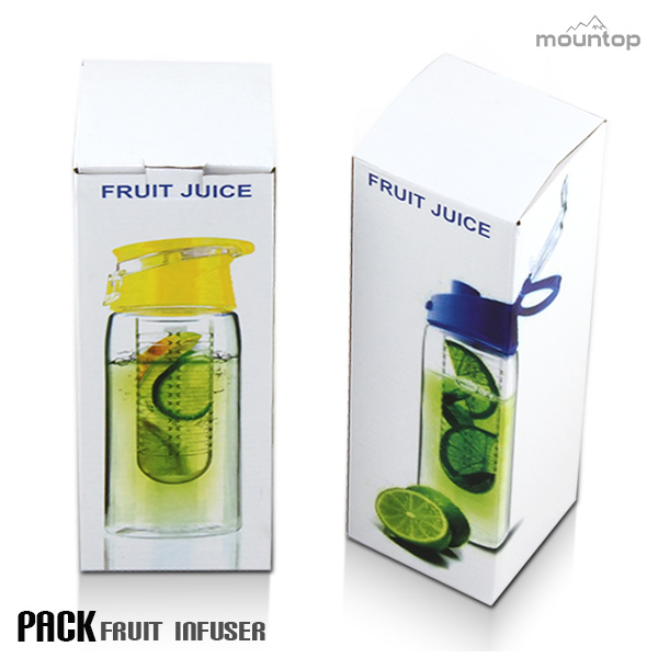 New Portable Sport Glass Tea Juice Filter Water Bottle With Plastic Screw Lid