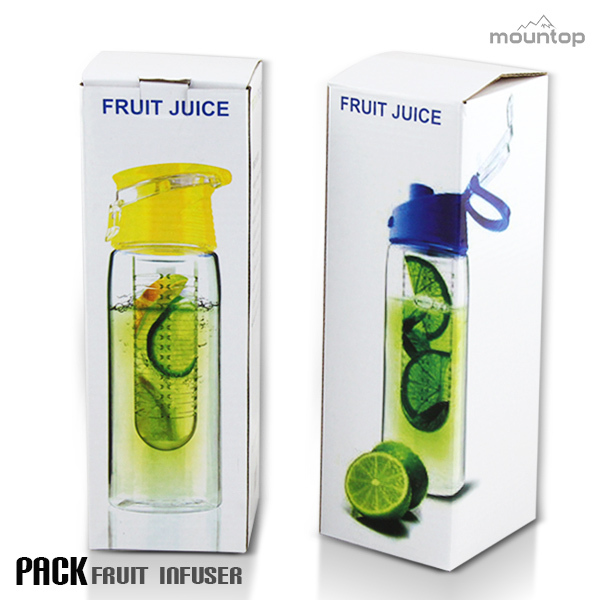 Amazon Custom Logo BPA  Free Fruit Infuser Joyshaker Water Bottle With Storage