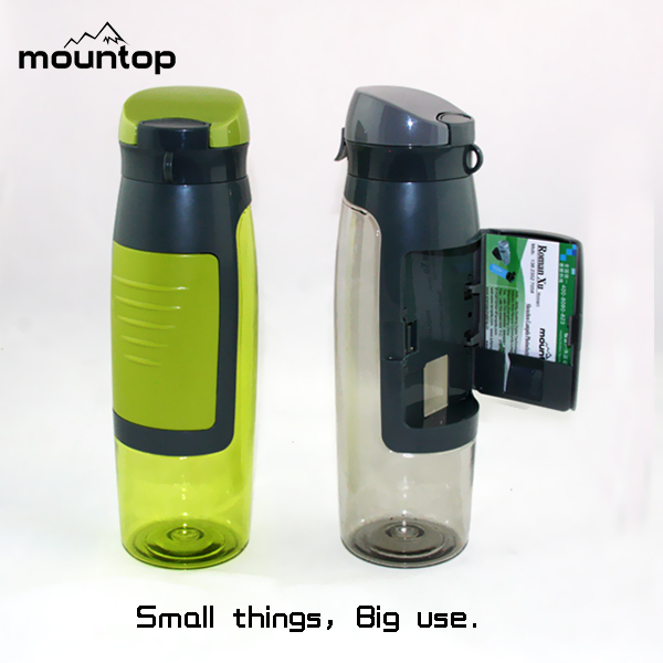 Fruit Infuser Tritan Water Bottle - 24 Ounce / Wide Mouth & BPA-Free / plastic juice bottle with fruit infuser