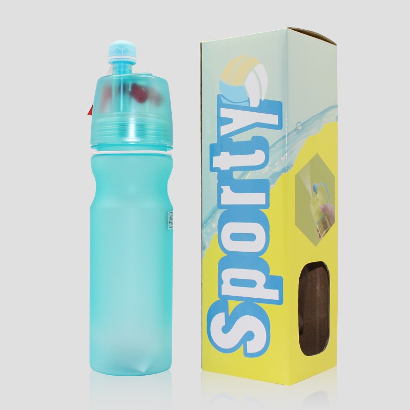 new item 2016 brand sports plastic bottle gym shaker bottle drink mist spray water bottle