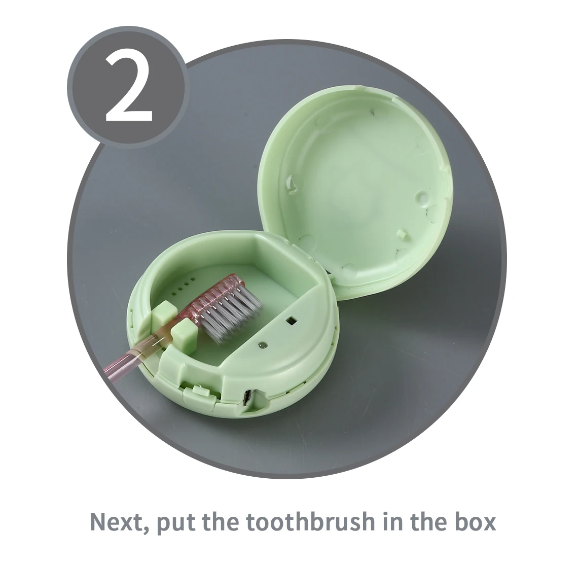 Toothbrush sterilization box