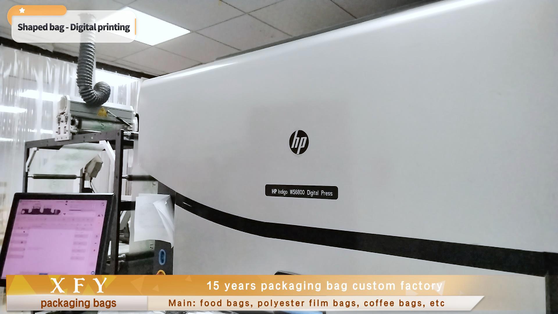 Packaging bag digital printing production workshop