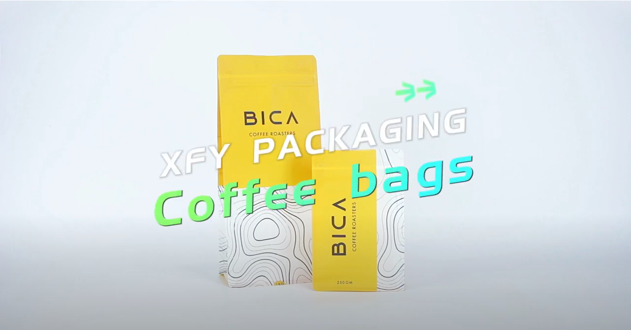 Custom eight edge sealed coffee bag product details