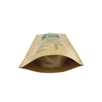 Tea bags empty for loose tea brown kraft paper with zipper and stand up plastic bags 7