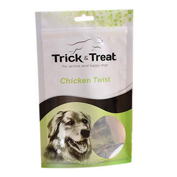 Custom Recycle Aluminum Foil Resealable Pet Food Zipper Plastic Bags For Dog Treats Packing 9