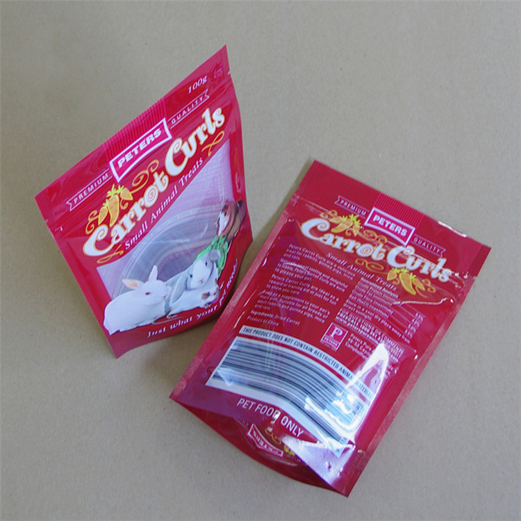 Custom Pet Food Packaging Plastic Bag Color Printing Composite Self-supporting Hanging Hole Plastic Bag 5