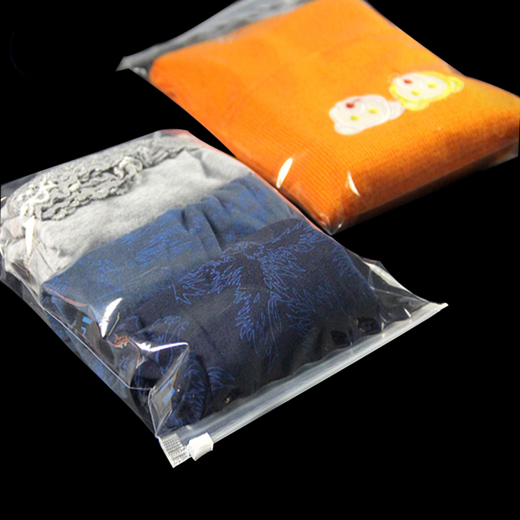 Plastic Bags For Clothes Cheap Clear Packaging Plastic Clothes Bag With Slider Zipper Details 5