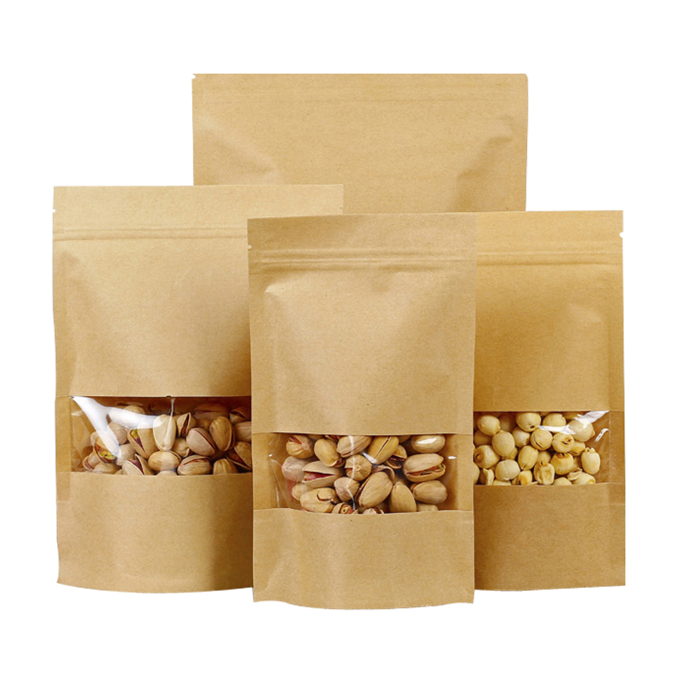 Brown-Kraft-Paper-Zipper-Food-Bags-With
