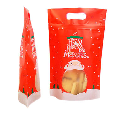 Beautiful Printing Cute Snake Packaging Bag Christmas Plastic Bag For Cookies With Clear 7