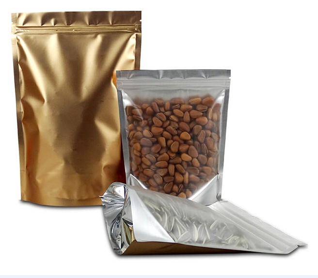 High Quality Kraft Paper Brown Customized Plastic Bags For Coffee 11