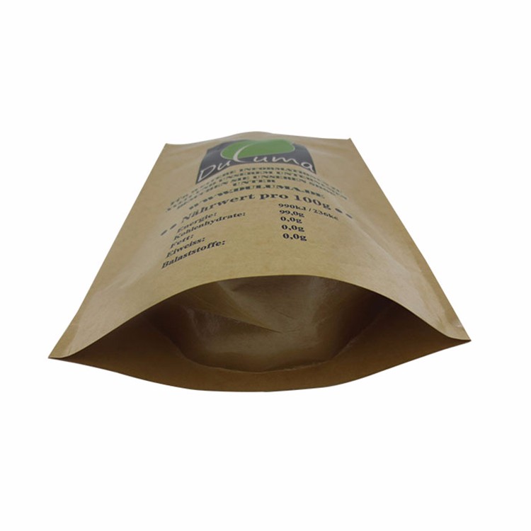 Hot Sell Food Safe Kraft Paper Tea Bag &Resealable Tea Packaging Bag 11