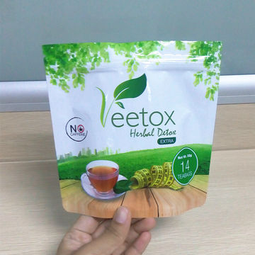 Plastic Stand Up Pouch Tea Bag Packaging with Zipper Custom Plastic Bag 13