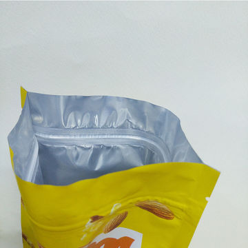 Custom printed zipper aluminum foil vacuum plastic bags packed for snack and food 3
