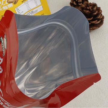 Custom printed resealable aluminum foil banana chips packaging bag stand up plastic bag