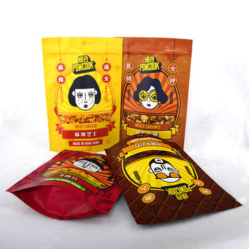 Private Label Plastic Smell Proof Reusable Stand Up Pouch Ziplock Bag For Mix Nuts Packaging Plastic Bag