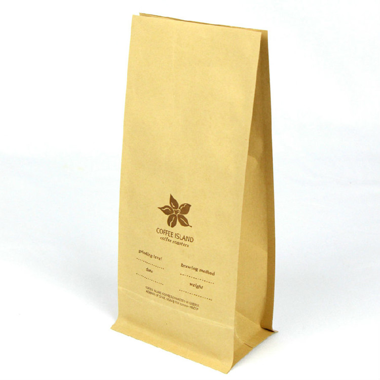 kraft paper coffee bags Zipper Details