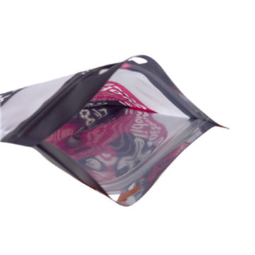 Food Packing Aluminum Foil Vacuum Bags three-side seal with zipper and euro hole plastic bag 5