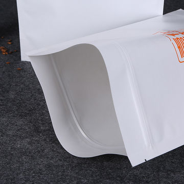Top zip plastic packaging/square bottom plastic food packaging/stand up pouch with window plastic bag 3
