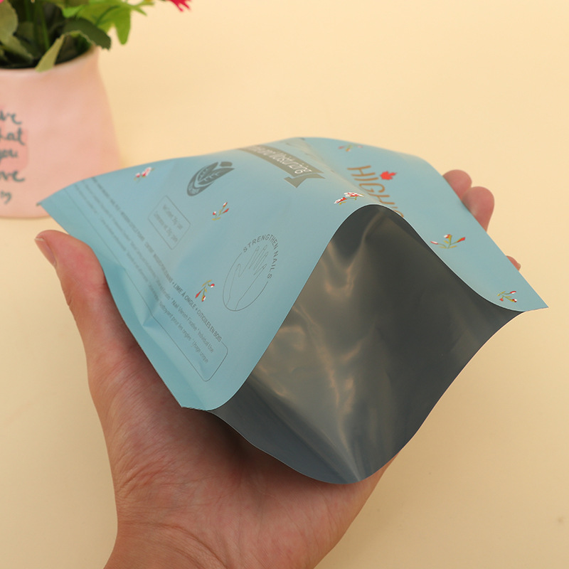 PE composite aluminum foil plastic sealing bag three-sided sealing cosmetic mask packaging bag can print LOGO