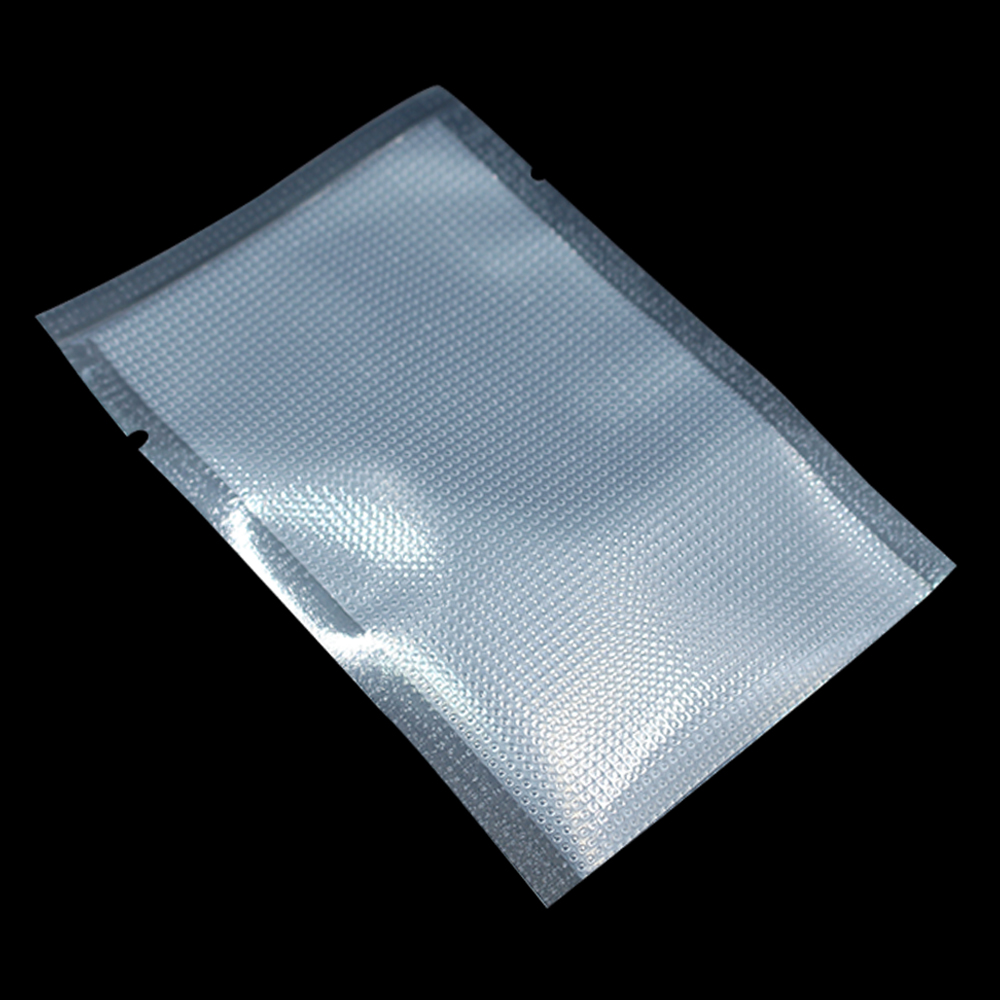 with Tear Notch Clear Open Top Heat Sealing Storage Vacuum Embossed Nylon Package Bag For Meat Food Fruit Plastic Packaging Bag 7