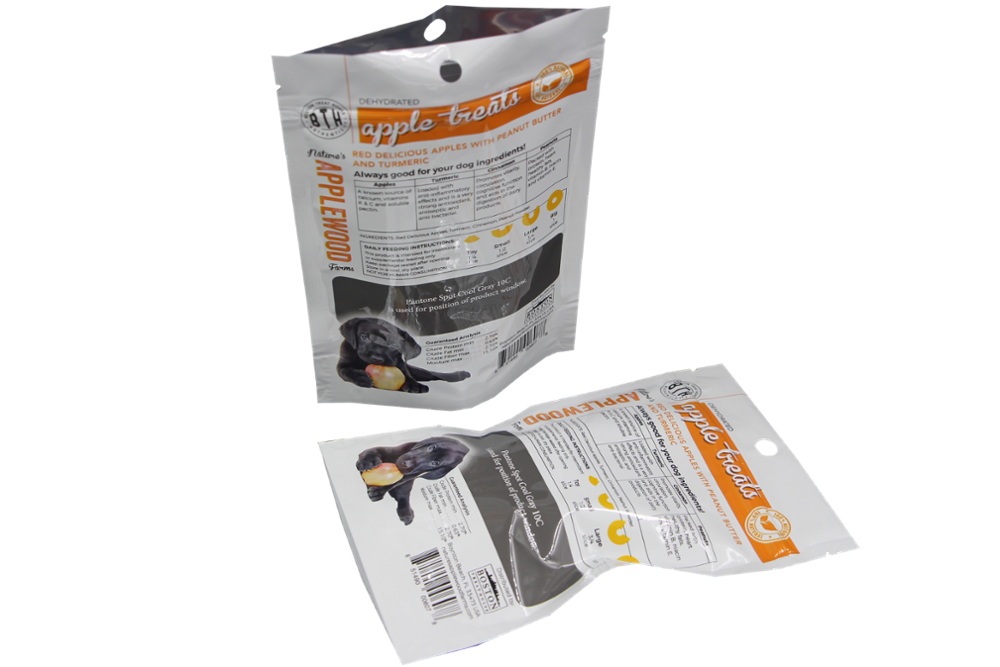Customized printing aluminum foil lined zipper heat seal circle block pet food bag 15