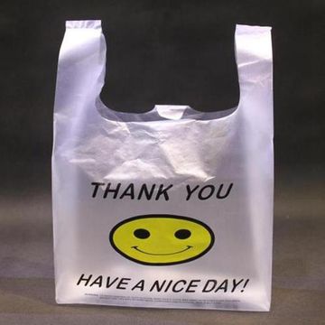 wholesale  plastic packing bags  T shirt type bags for shopping
