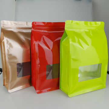 Wholesale custom aluminum foil flexible zip lock self standing plastic food packaging bags