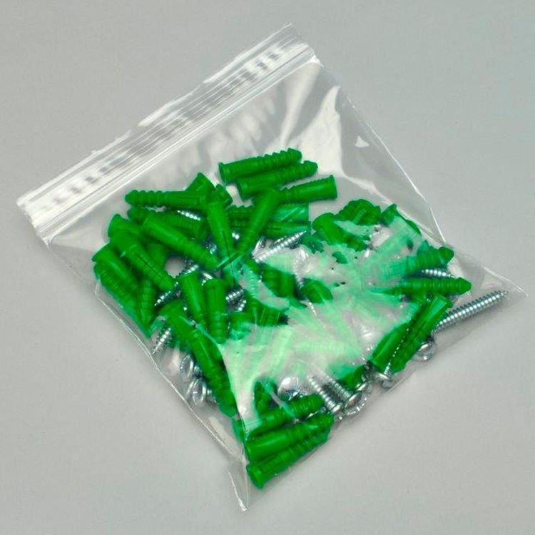 Plain Clear Zipper / Zip Locking Plastic Packaging Bag 3